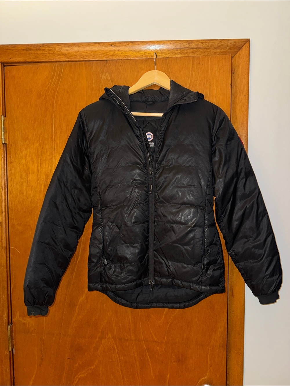 Canada Goose Black Puffer Jacket with Hood